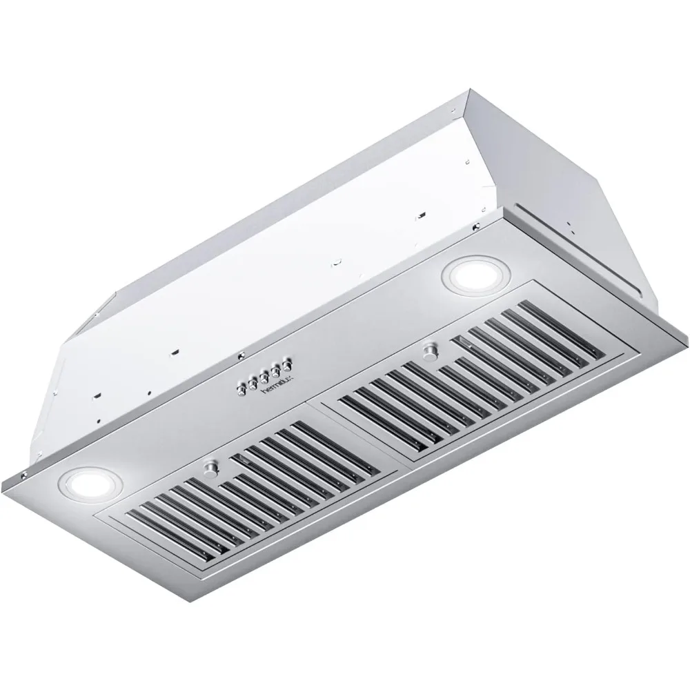 Capa de aço inoxidável, 3 Speed Vent Hood, canado ou Ductless Convertible, 600 CFM, Built-in e Insert, 30 em