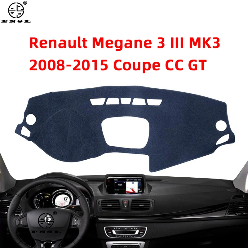 For Renault Megane 3 III MK3 2008 2009 2010 2011 2012 2013 2014 2015 Coupe CC GT Anti-Slip Mat Dashboard Sunshade Accessories