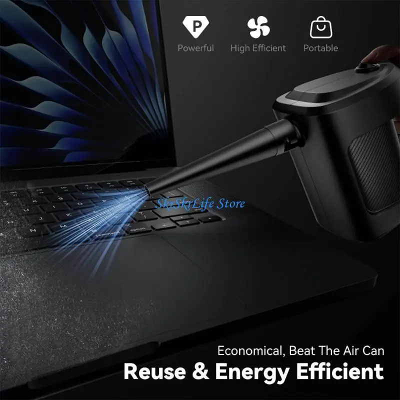 

E65E Powerful 350-400W Electric Duster Handheld Blower 110V 35m/s High Airflows for Computer Car Home Cleaning Tool