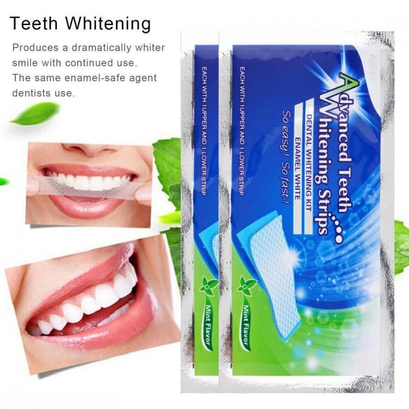 Professional Gel Teeth Whitening Strips Bleaching Mouth Odour Removal Stain Bad Breath Oral Hygiene Care Dental Whitening Tools