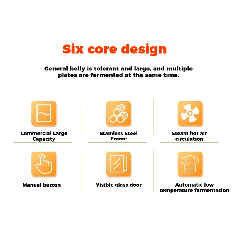 الرغيف الفرنسي الخبز معدات الخبز العجين التخمير قابل للتعديل درجة الحرارة الموقت التحكم الخبز البيتزا العجين عربة صندوق التدقيق #5