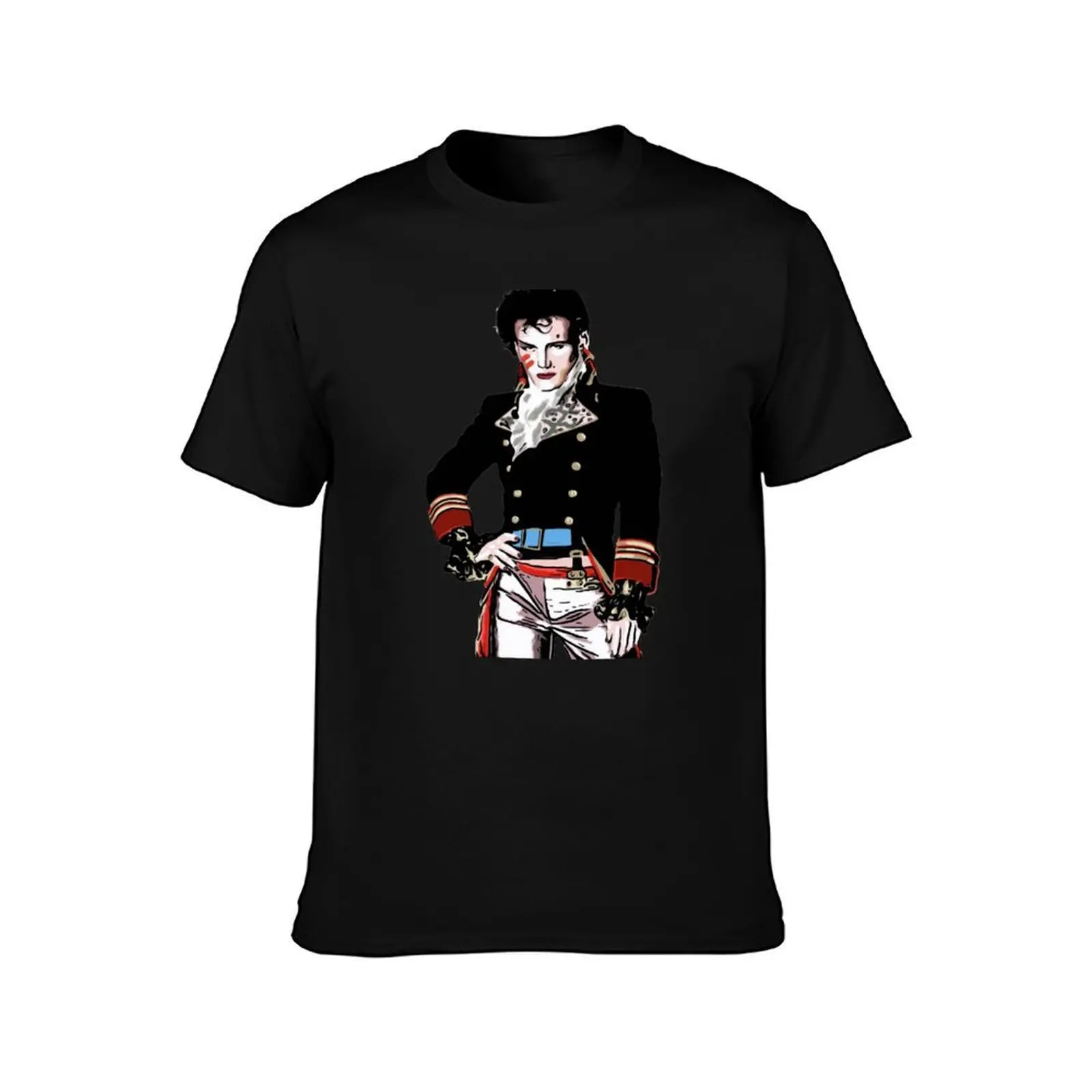Prince Charming - Adam Ant T-Shirt, Summer Casual Cotton Tee, Oversized Streetwear Tops, Vintage Graphic Print, Unisex Men Women