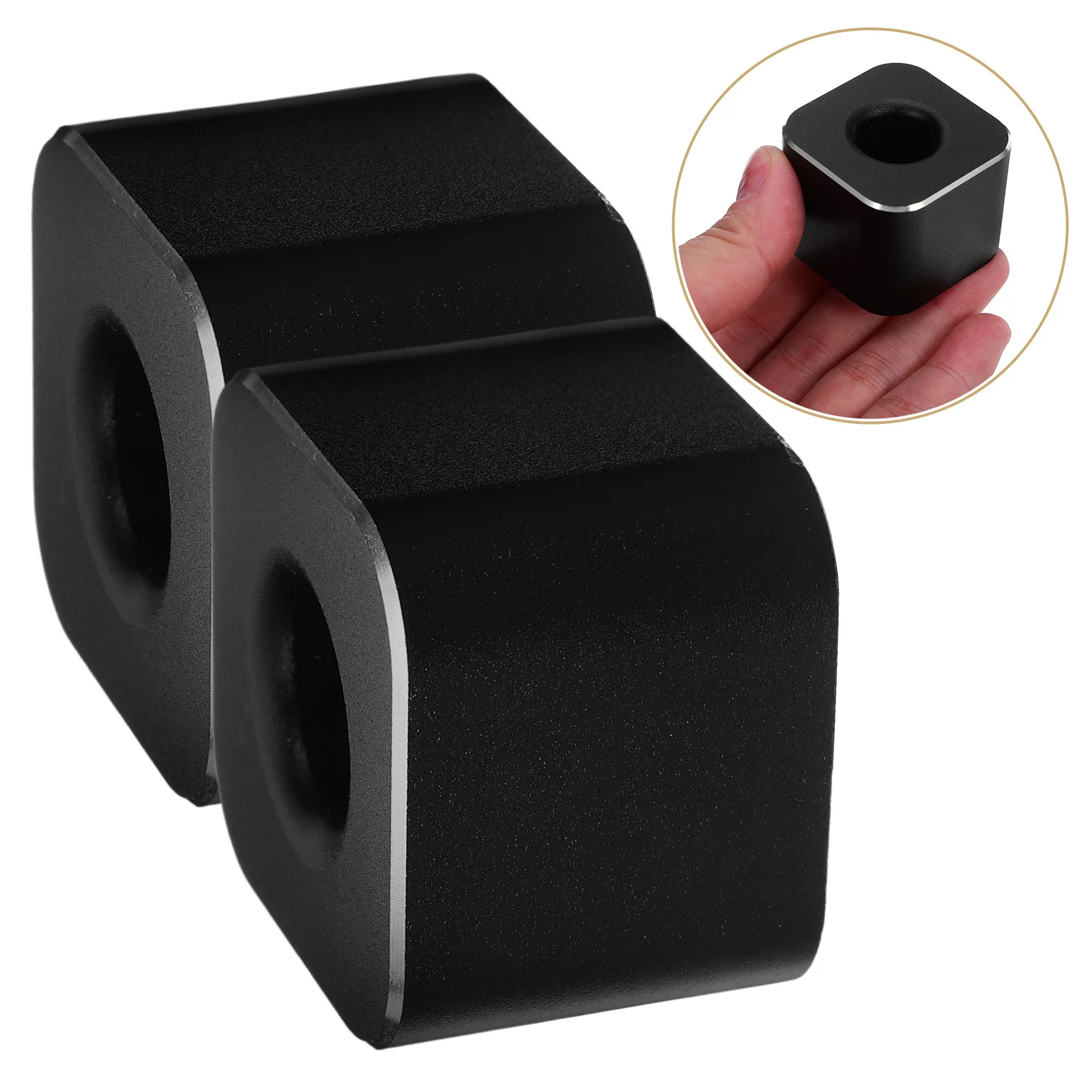 

2Pcs Aluminum Pen Holder Metal Square Base Mini Desk Organizer for Office Student Classroom Use Desk Organizer Pen Holder