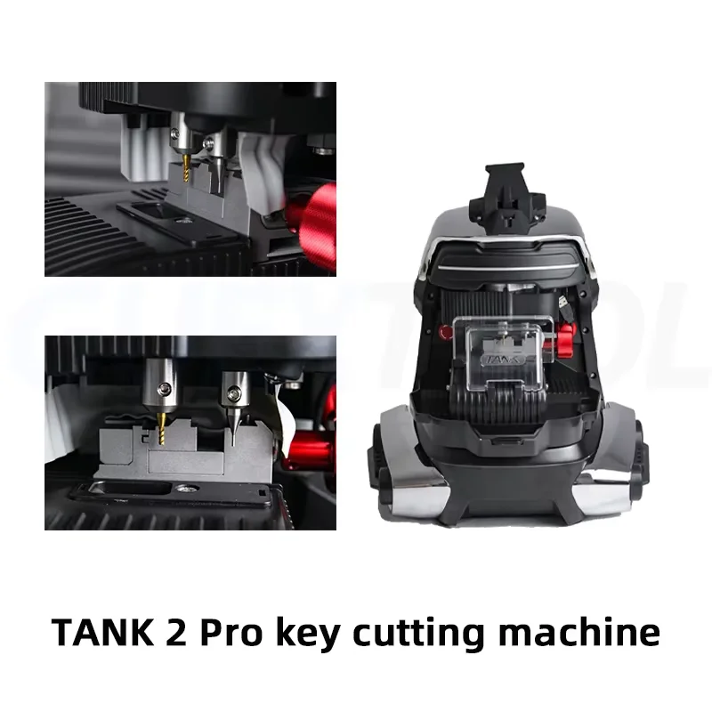 CNC Tank 2 APP Key Cutting Machine Aluminum Alloy Bottom Shell Mechanical Automatic Key Copying Machine Car Key Matching Tools