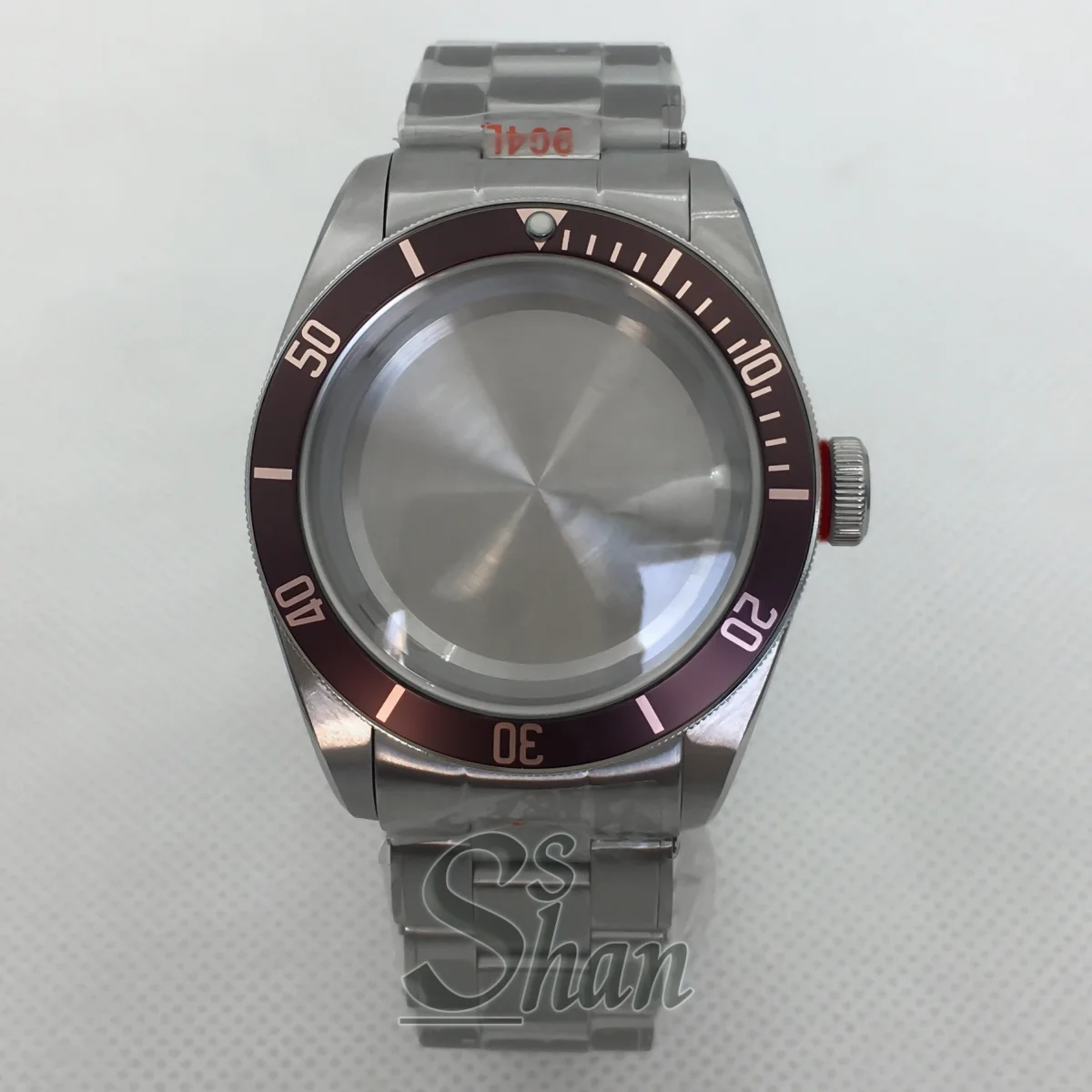 41mm stainless steel sterile case domed sapphire glass and aluminum bezel are suitable for the NH35 NH36 ETA2824 PT5000 movement