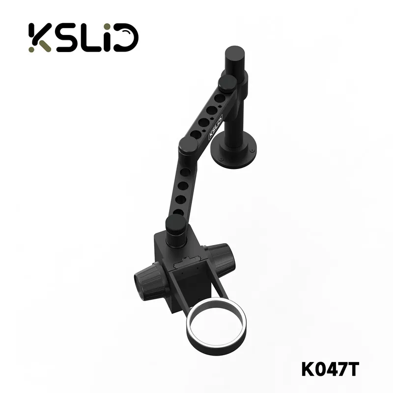 KSLID Réglable 360 °   Support de Microscope rotatif bras oscillant pliant pour réparation de téléphone portable support de bras oscillant de Microscope