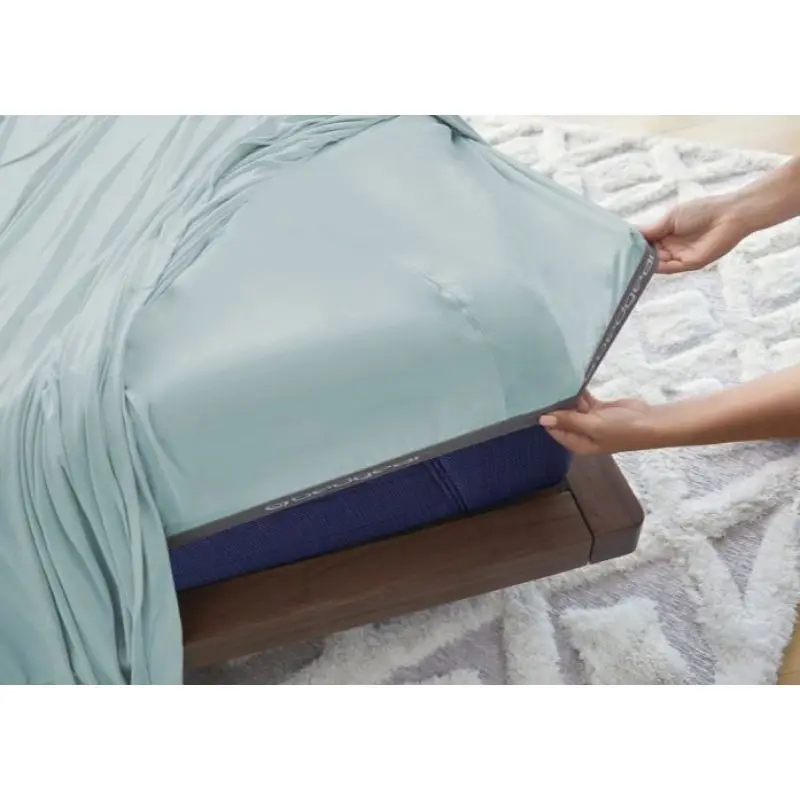 BedGear Vertex 시트 세트, 미스티 블루, 킹 / 캘리포니아 킹