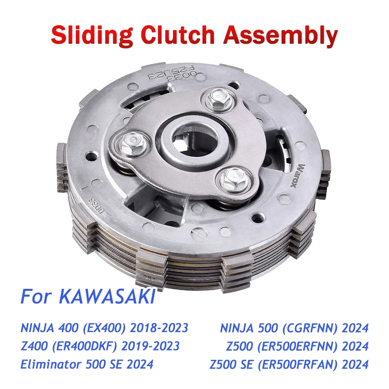 For KAWASAKI NINJA 500 400 Z400 EX400 2018-2023 ER400 Z Z400 Z500 ER500 Eliminator 500 SE 2024 EL450 ER EL Slip Clutch Assembly