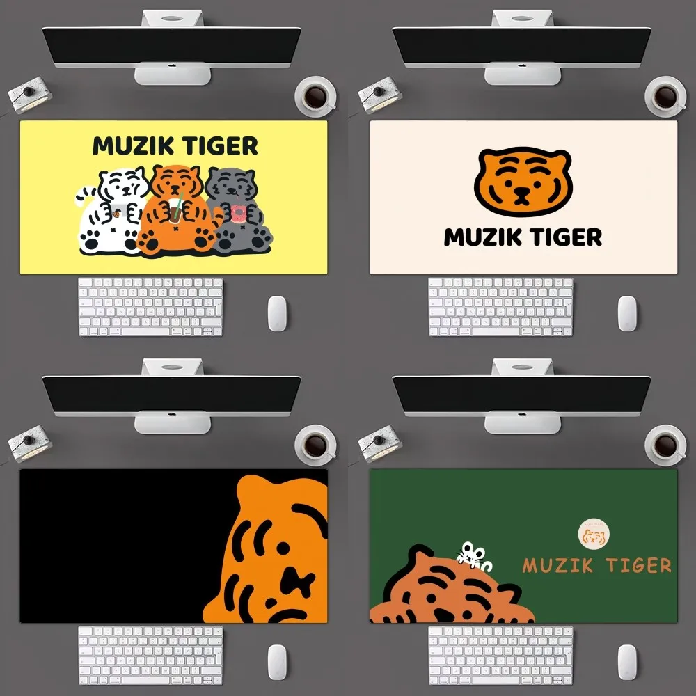 Kawaii M-MUZIK T-TIGERS Mousepad Mousepad Gamer Mouse Pad Size For Office Long Table Mat