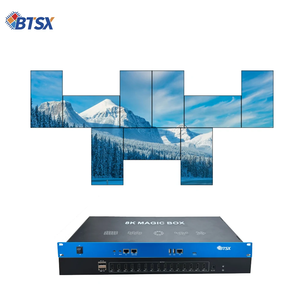 1x3 RS232/485 Control Video Display Spilcer, 1x12 Custom Command Learning Panel, 2x6 Multi-layer Overlay