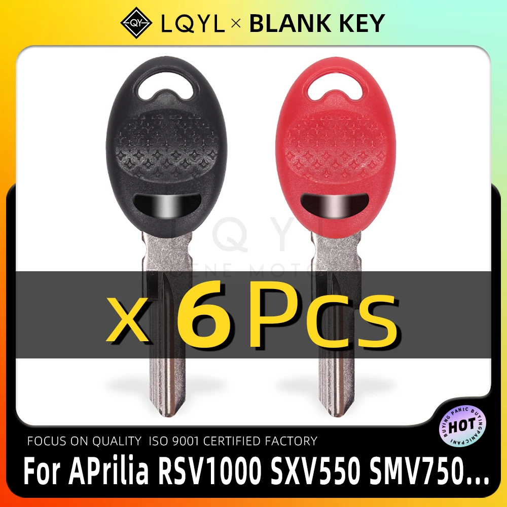 

6Pcs New Blank Key Replace Uncut Keys For Aprilia RSV1000 Tuono1000R SXV550 SMV750 1200 SL750 RSV 1000 Triumph 650 RSV4