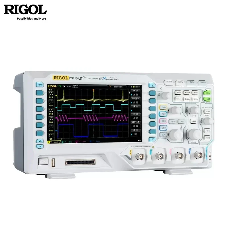 Rigol DS1104Z-PLUS 100 MHz Digital Oscilloscope with 4 Channels and 16 Digital Channels