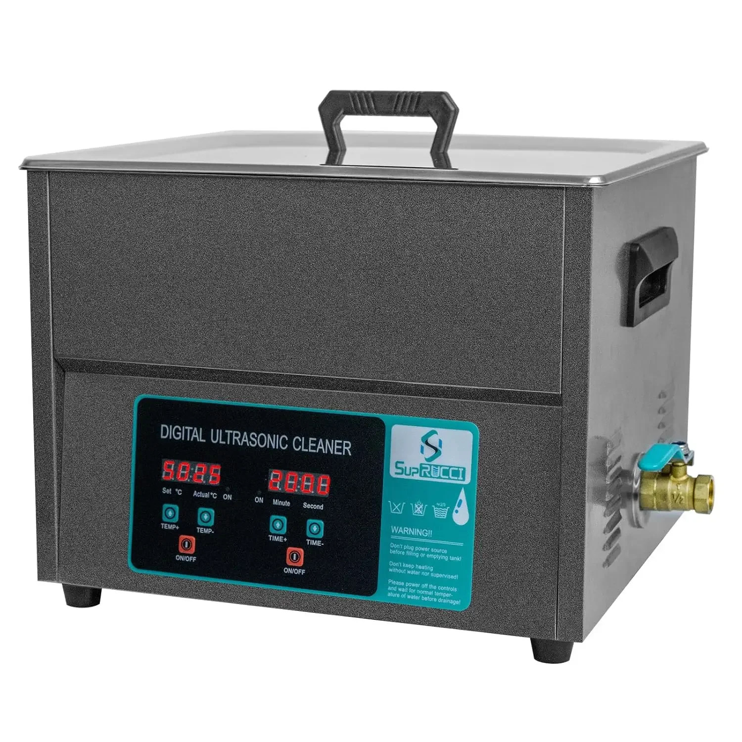 Cleaner  15L High Power 360w Ultrasonic Parts Cleaner with Heater Timer for Cleaning 3D Printed