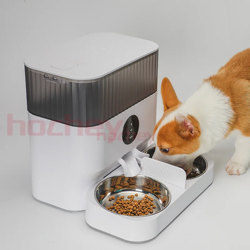 موزع طعام ذكي لتغذية الحيوانات الأليفة الأوتوماتيكي 5 لتر من MT Medical للقطط
