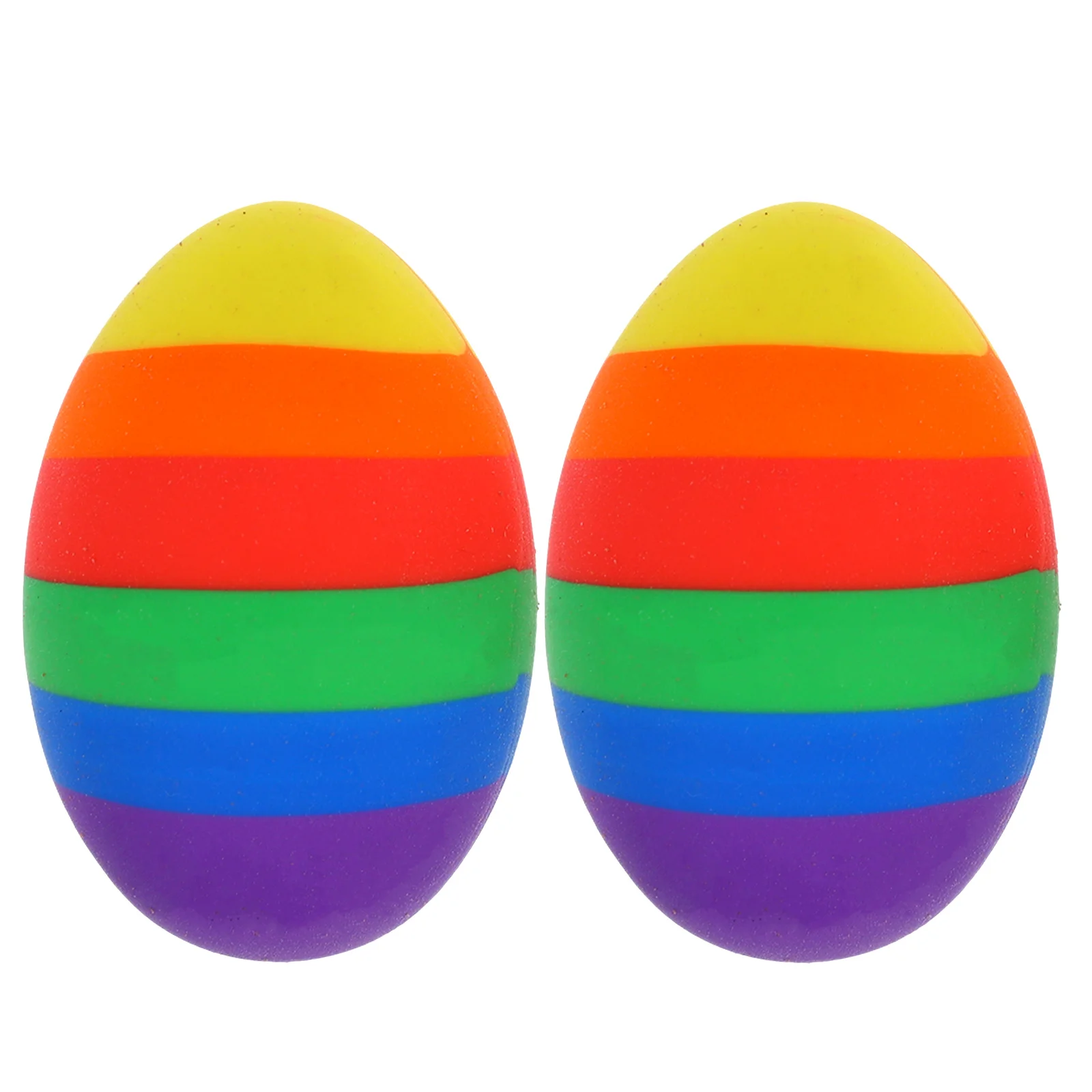 

2 Pcs Easter Egg Eraser Erasers Crafts Cute Puzzle Basket Fillers Mini Cartoon Student Pencil Party Supplies