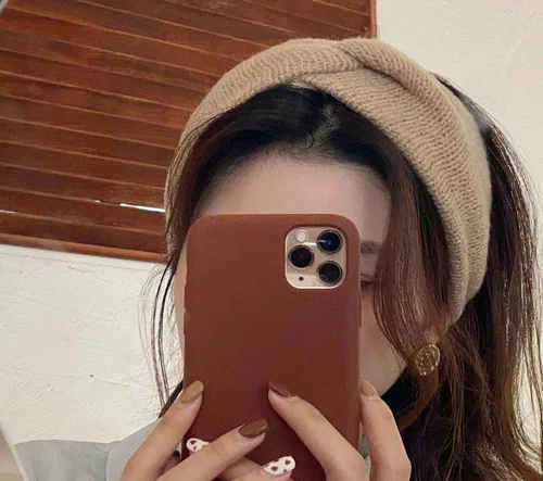 Imagen 2 del producto ¡Gran venta! Diademas para el cabello de Color sólido para mujer y niña, diademas tejidas de lana, turbante cruzado, diademas más cálidas para las orejas, accesorios para el cabello