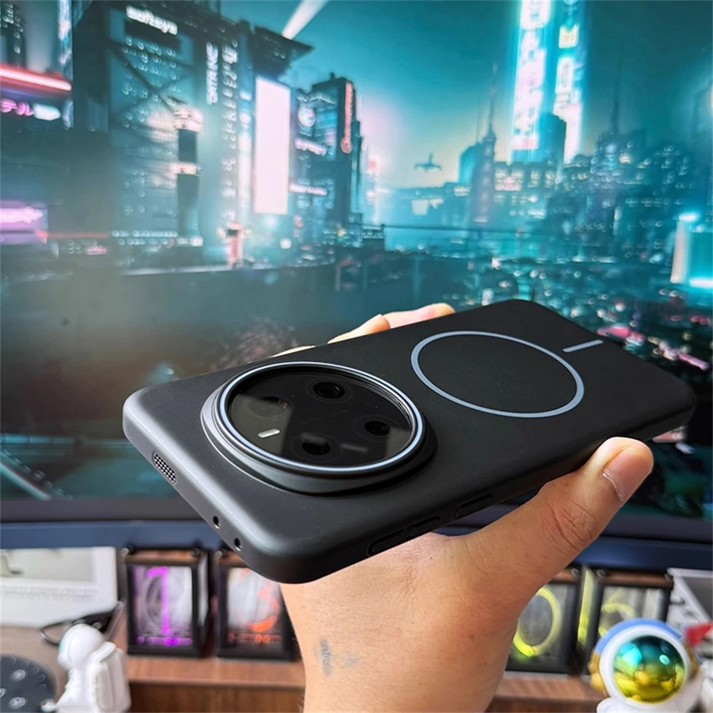 حافظة شحن لاسلكية مغناطيسية رفيعة للغاية غير لامعة لهاتف هواوي هونور ماجيك 7 برو 6 5 لايت X9a X9b X9c غطاء صلب بلون سادة #3