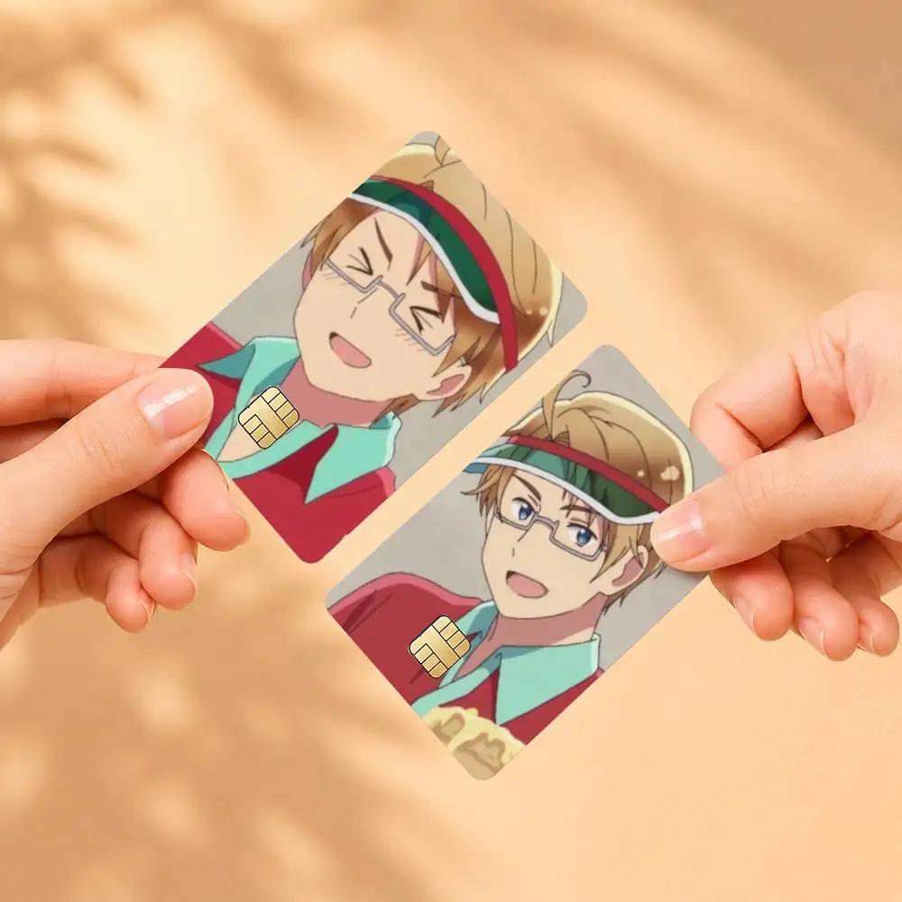 Anime Hetalia World Stars Alfred F. Jones Sticker Film Tape Skin for Credit Card Debit Card Waterproof Stickers