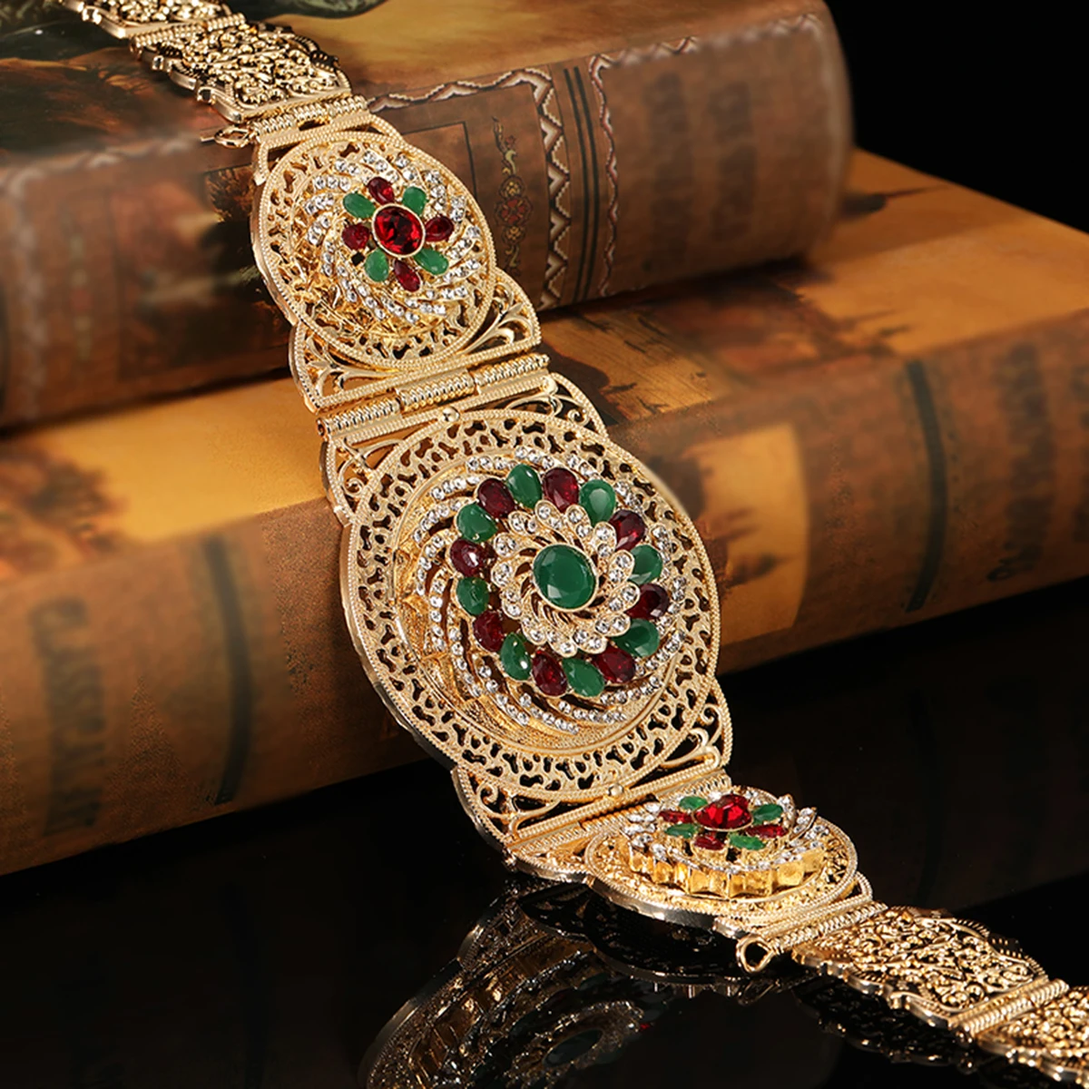 Moroccan shiny belt crystal waist chain jewelry exquisite elegant wedding party body jewelry