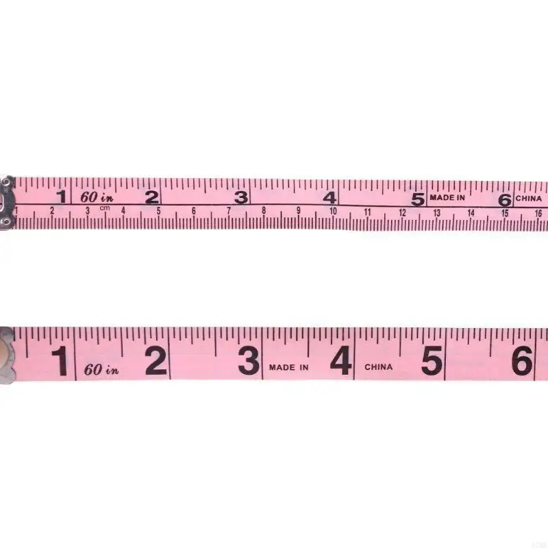 37me 150cm 60 "비닐 테이프 척도 인치 옷을위한 비닐 줄 테일러 도구 측정 통치자 가슴 엉덩이 허리 크기 표준 TA