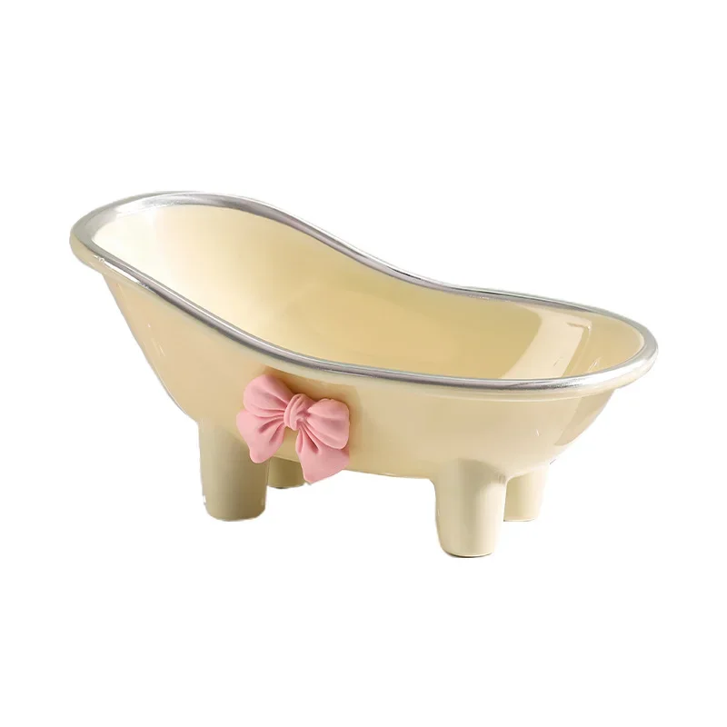 1 cute bathtub shaped soap tray, Plastics soap holder, cute creative soap tray, family bathroom soap, bathroom decoration