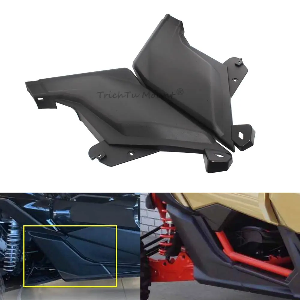 For Can-Am Maverick X3 Max 4 Seaters 2017-2023 UTV Rear Lateral Panel Black Accessories #705010676 #705010677