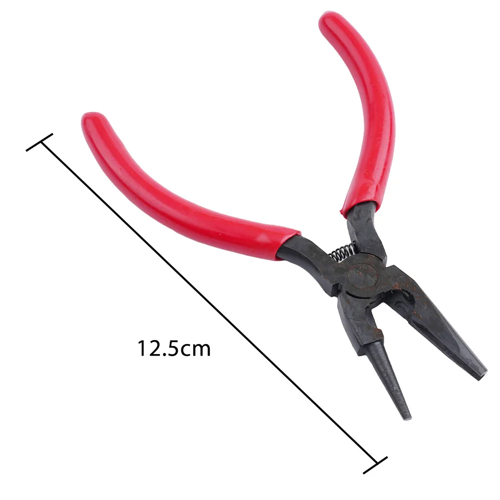 

Craft and Jewelry Making Must Have Tool, Round Concave Pliers, Suitable for Beginners and Experienced Designers Red, Silver