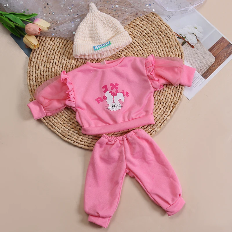 Reborn Baby Clothes for 55cm Reborn Doll 21inch Cute Girl Doll Clothes DIY Children Toys Dolls Accessories Kids Christmas Gifts