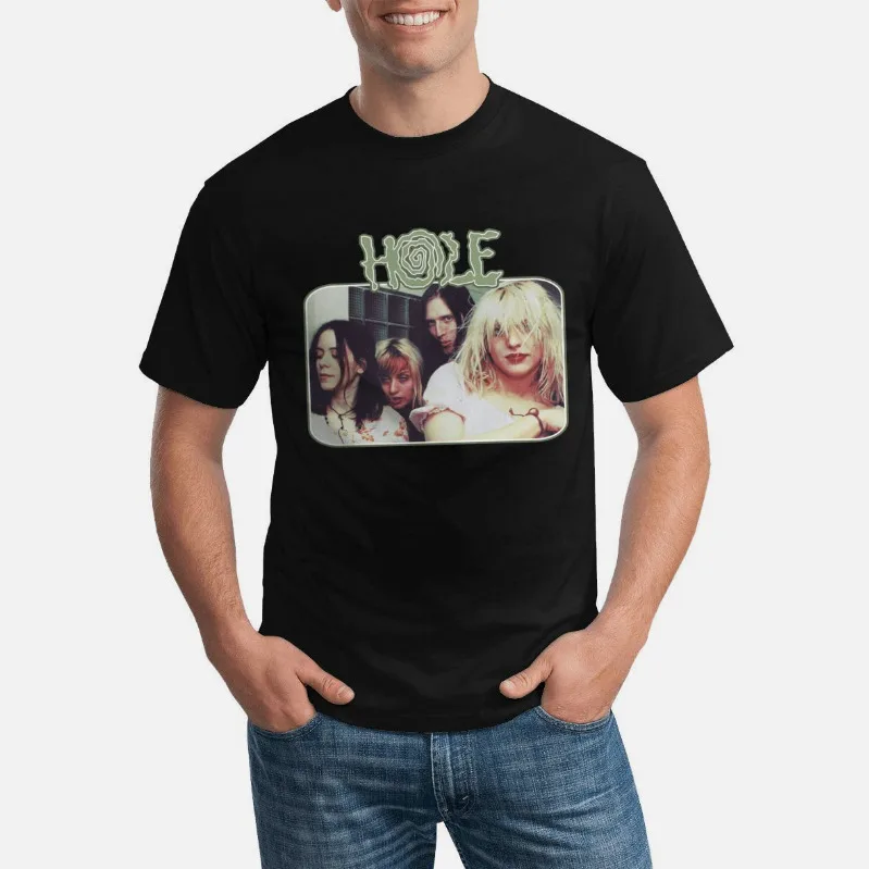 Hole Band Courtney Love Black Full Size T Shirt