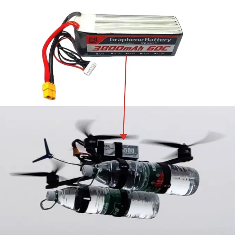 22.2V 60C 6S 3800mAh lithium battery XT60 XT90 TRX T Multiple plug options suitable for FPV drones and remote control cars