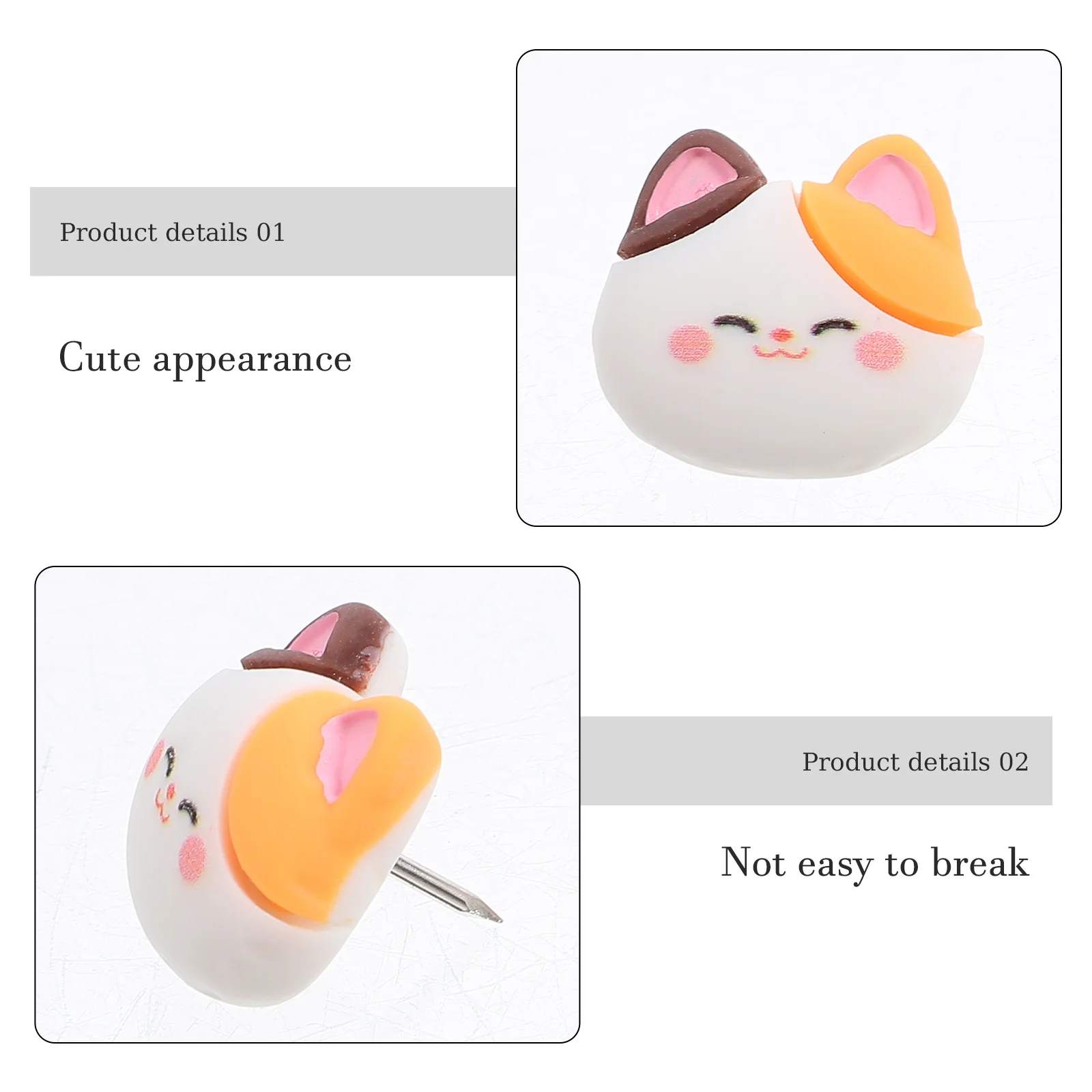 30 шт., кнопки с животными, милые острые кнопки для пробковой доски, офисные заметки, доска объявлений, кнопки, милые кнопки