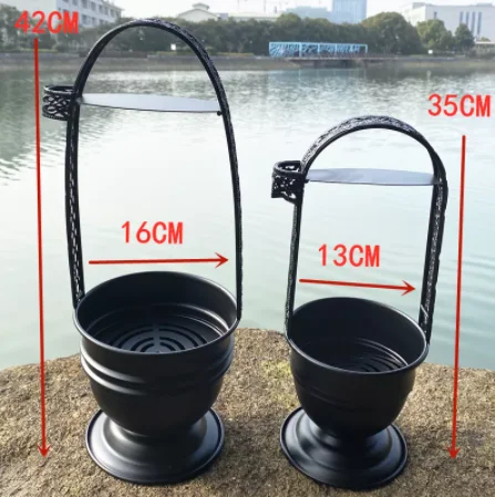 Black Hookah Charcoal Basket Coal Holder for Narguile Chicha Smoking Accessories