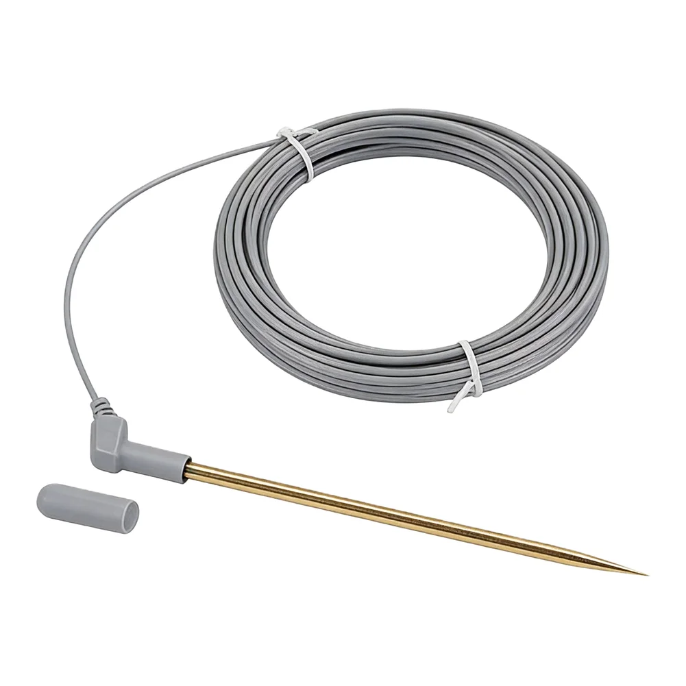 Copper Grounding Rod 30cm with Two Ground Wires Suitable for Grounded Mats Pads Sheets Reliable Earth Ground Connection