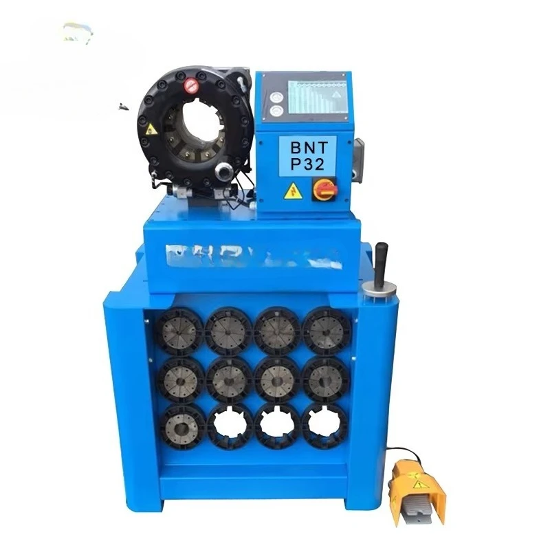 P52 P32 P20 Automatic hydraulic rubber hose pressing machine, PLC control