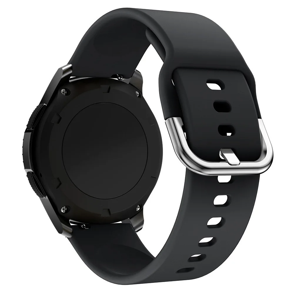 Pulseira de 22mm 20mm para samsung galaxy watch 5/6/5pro 40mm/44mm/45mm samsung gear s3 clássico relógio 6 clássico 43mm/47mm pulseira de silicone