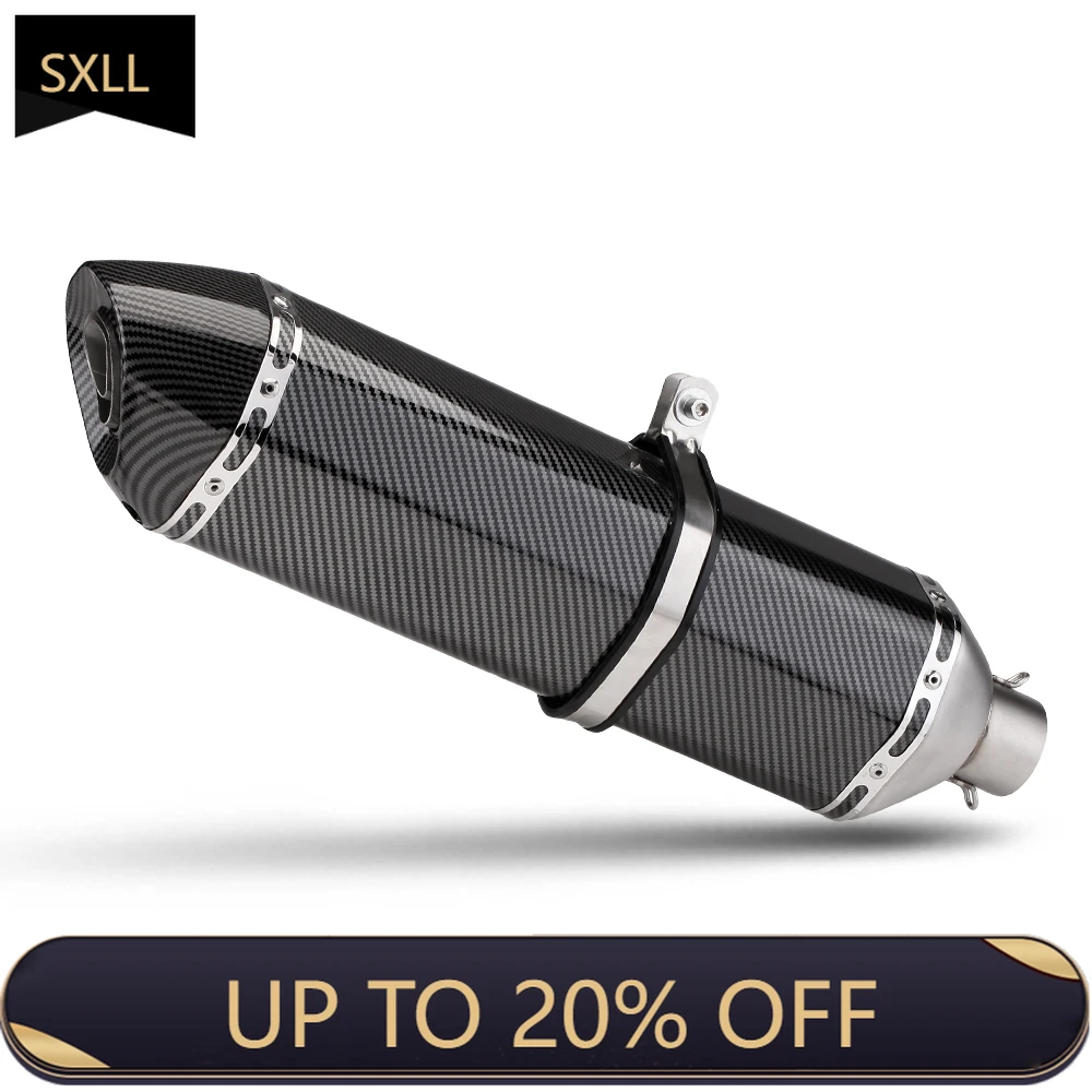 

SXLL 570Mm Universal Motorcycle Exhaust Motorcycle silenciador Tube DB Killer ATV MP3 400 TL508 X10 350 TMAX Forza TMAX560