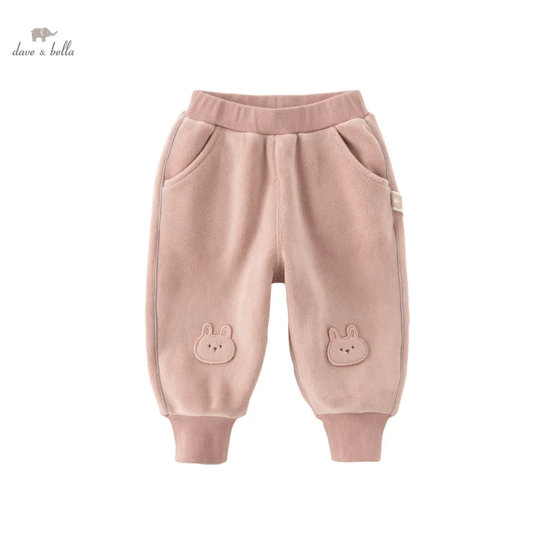 Dave Bella Children's Pants 2023 New Autumn Winter Girls Casual Fashion Cute Comfortable Party Outdoor Sport DB4238125