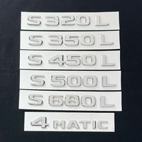 For Mercedes Benz S Class S320 S400 S450 S500 S600 W220 W221 W222 Number Letter Logo Rear Trunk Badge Sticker Accessories