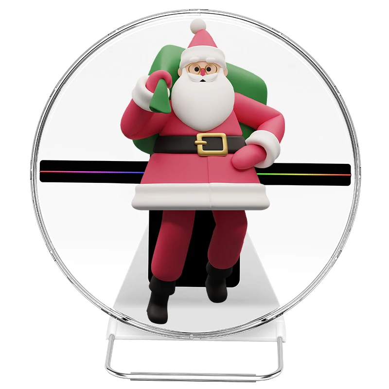 30cm 3D Hologram LED Sign Fan Screen Desktop 3D Projector Safety Acrylic Cover Display Anti-touch DIY Image AD LOGO Hologram