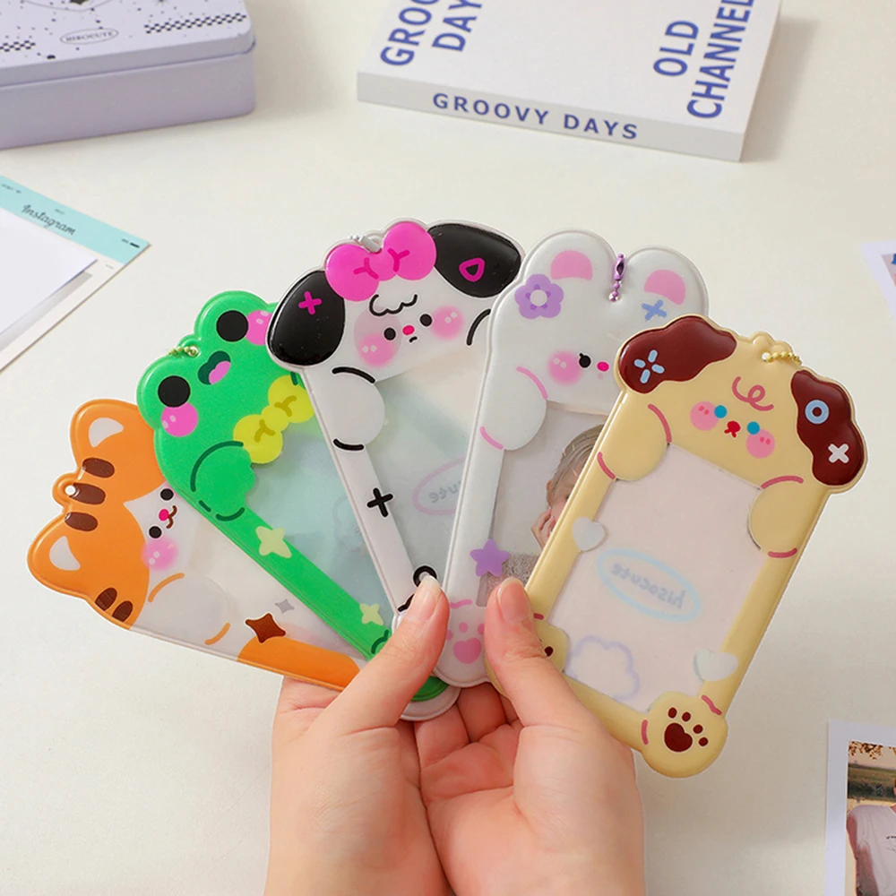 

Симпатичный мультяшный держатель для фотокарт, защита для фотографий, защита для студенческих карт, мини-фотоальбом, держатели для Id-карт, сумка для карт метро