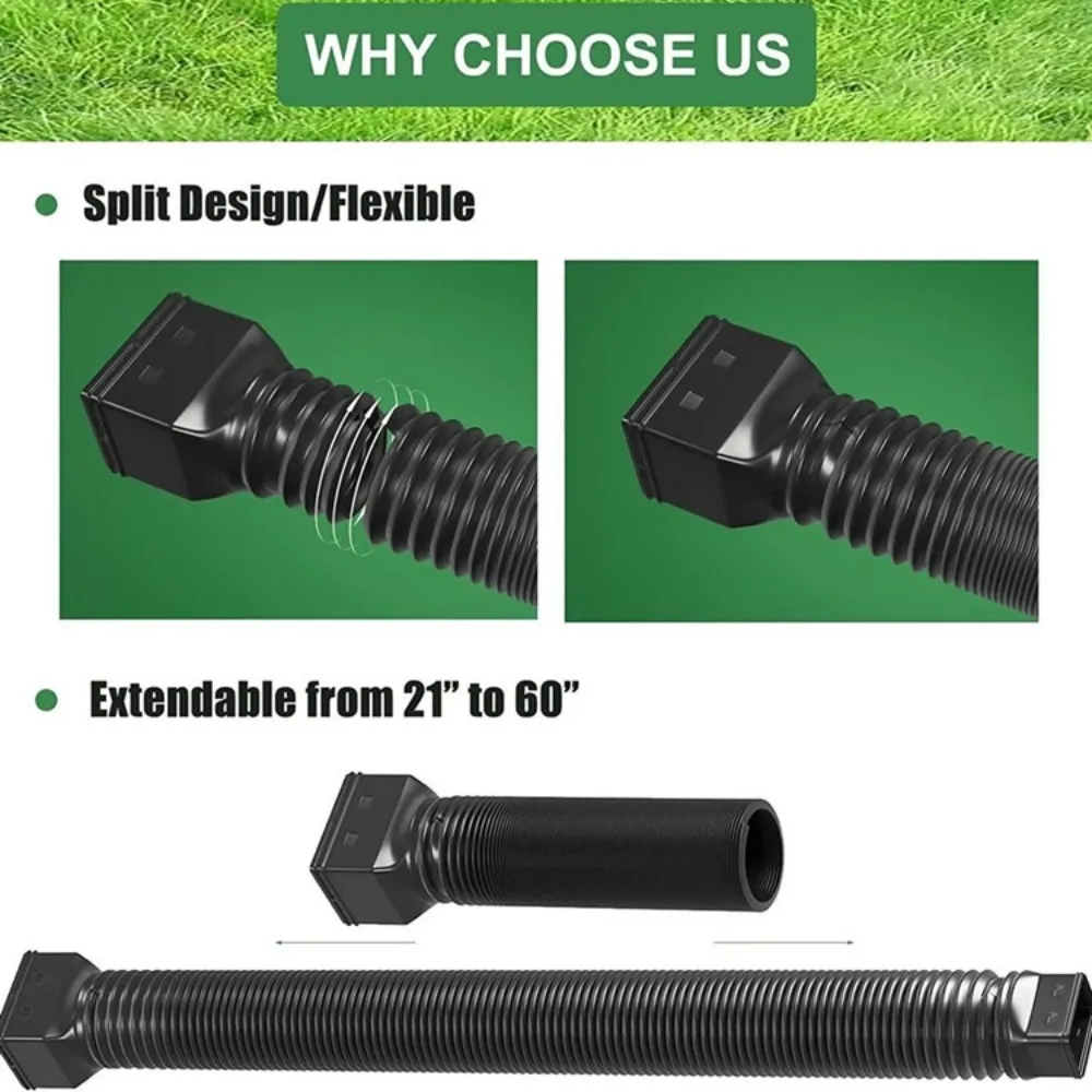 Extensiones Retráctiles para Canaletas de Lluvia con Tornillos, Drenaje de Agua de Lluvia, Extensor de Canalón Ajustable