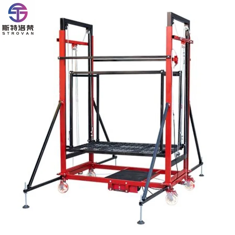 0.3 Ton 0.5 Ton Mobile Electric Lifting Ladder Scaffolding Platform for Construction