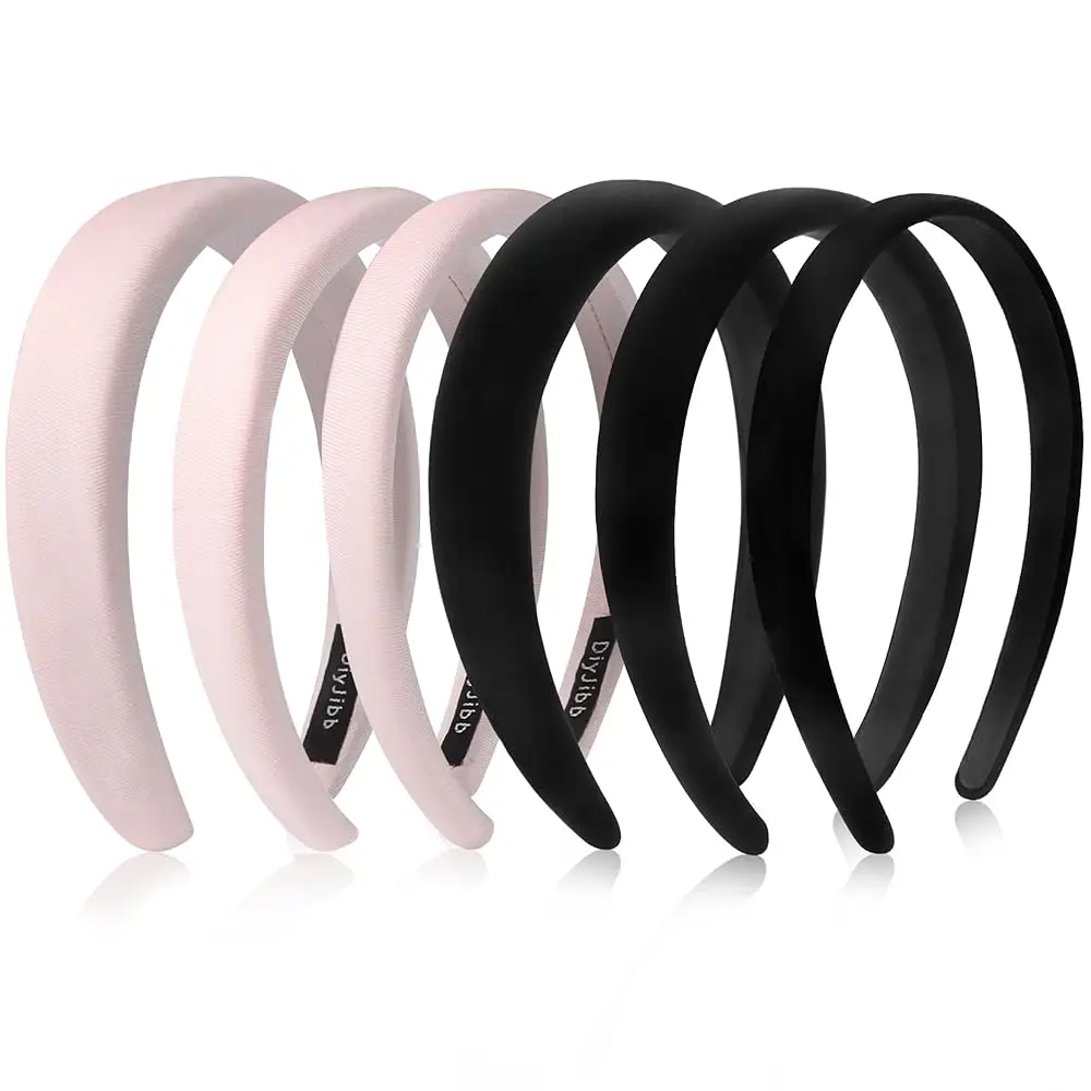 

Velvet Headbands for Women and Teens, 6PCS Non-Slip Padded Hairbands with 3 Width Options (0.6\, 0.8\, 1.2\), Soft Comfortab