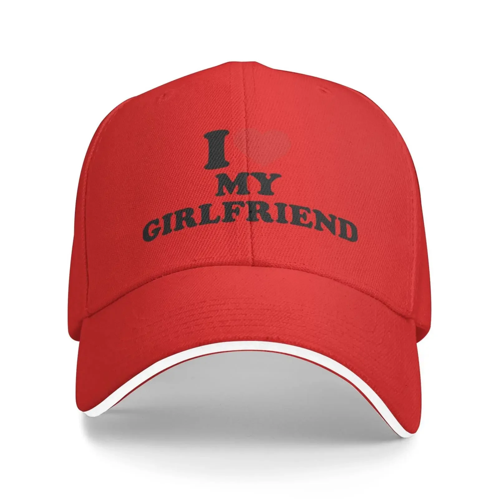 I Heart Love My Girlfriend Baseball Cap Summer Sun Caps Gift Women Trucker Hat Snapback Men Dad Hats