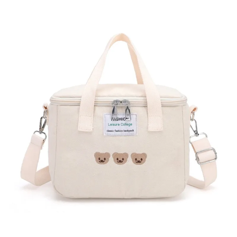 Multifunction Mom Diaper Bag Nappy Bags Waterproof Bear Embroidery Thermal Insulation Mommy Bag Fashion Food Storage Bags