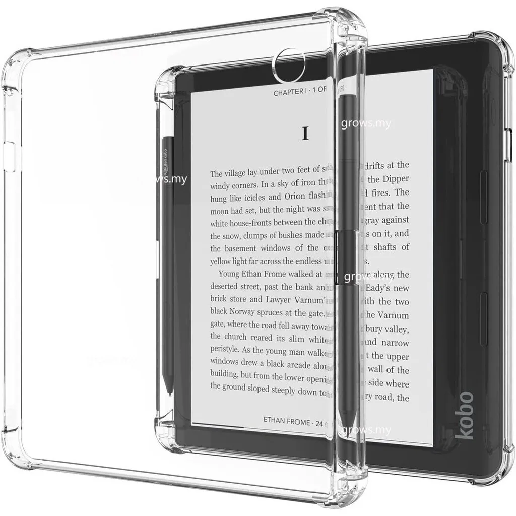 Clear TPU Rubber Soft Silicone Case For Kobo Sage/8.0