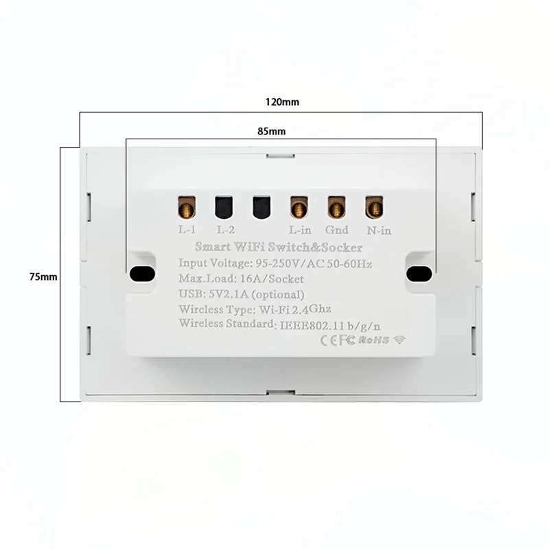 Imagem -06 - Inteligente Tuya Brasil Light Switch Tomada Brasileira Tomada do Brasil Painel de Vidro Work With Intelligent Alexa Google Home