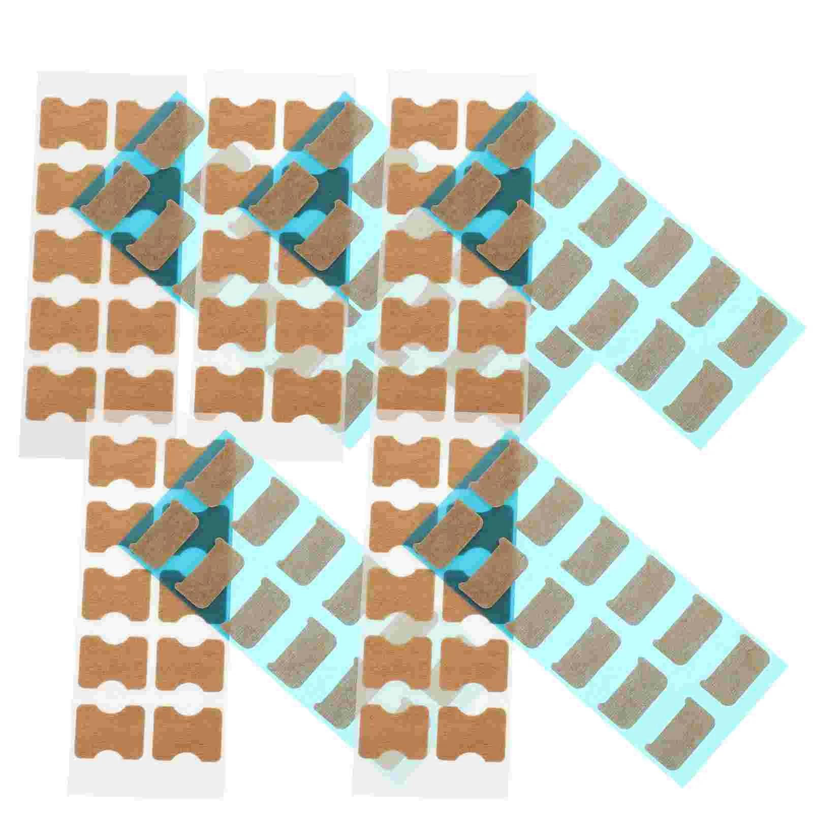 

100 Pcs Nail Stickers Toenail Patch Corrector Orthopaedic for Glue Free Ingrown Tools Light Brown Treatment