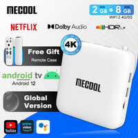 Mecool KM2 Android TV Box Amlogic S905X2 Google Certified Netflix 4K USB3.0 LAN 5G WiFi Dolby Atmos Audio Midea Player TVBOX