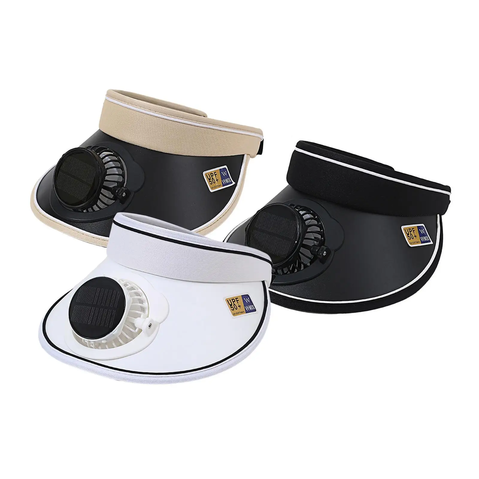 

Шляпа с солнцезащитным козырьком Встроенная шляпа с козырьком вентилятора Шляпа с защитой от солнца для кемпинга и езды на велосипеде